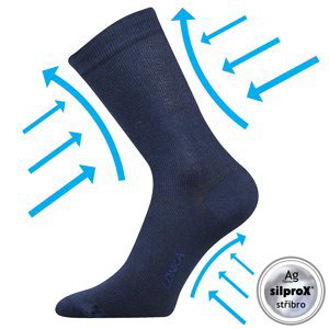 LONKA® kompresní ponožky Kooper tm.modrá 1 pár 43-46 109205