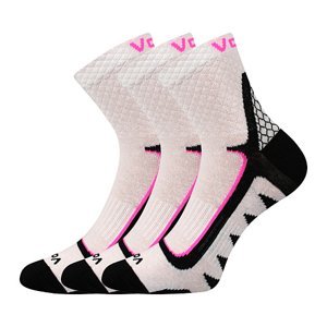 VOXX ponožky Kryptox bílá-růžová 3 pár 35-38 111194