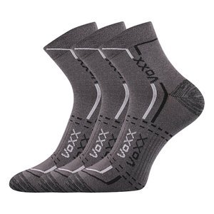 VOXX ponožky Franz 03 tm.šedá 3 pár 35-38 113597