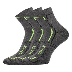 VOXX ponožky Franz 03 tm.šedá melé 3 pár 35-38 113598