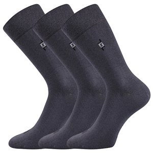 LONKA ponožky Despok tm.šedá 3 pár 47-50 117110