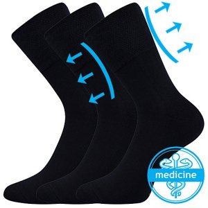 LONKA ponožky Finego tm.modrá 3 pár 35-38 115438