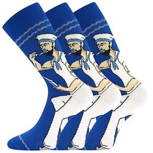 LONKA ponožky Woodoo 30/námořník 3 pár 39-42 117733