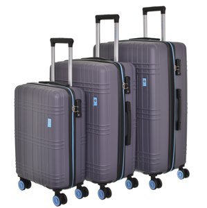 Cestovní kufry set 3ks Dielle S,M,L 130-23 antracitová 216 L