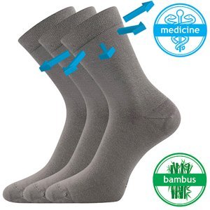 LONKA ponožky Drbambik šedá 3 pár 39-42 119282
