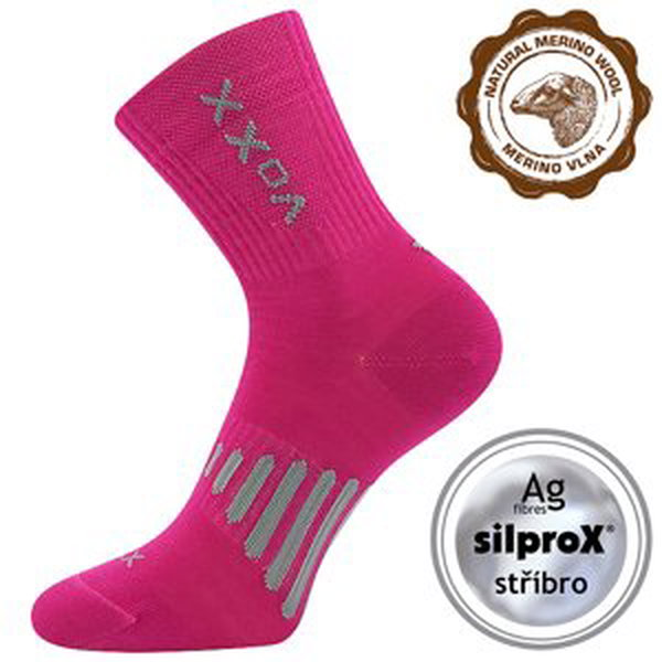 VOXX ponožky Powrix fuxia 1 pár 35-38 119303