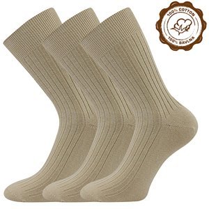 LONKA® ponožky Zebran béžová 3 pár 46-48 119495