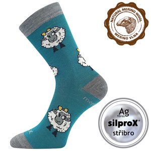 VOXX® ponožky Vlněnka dětská modro-zelená 1 pár 30-34 120042