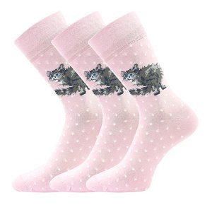 LONKA ponožky Foxana kočka 3 pár 35-38 119971