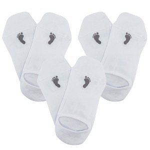 VOXX® ponožky Barefoot sneaker bílá 3 pár 35-38 120004