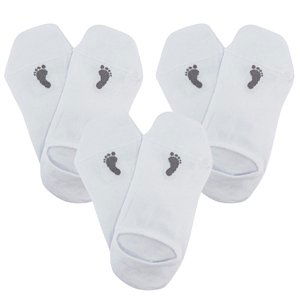 VOXX® ponožky Barefoot sneaker bílá 3 pár 43-46 120006