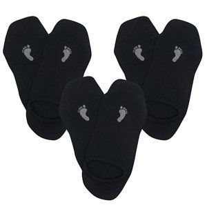 VOXX ponožky Barefoot sneaker černá 3 pár 39-42 120008