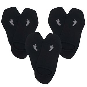 VOXX ponožky Barefoot sneaker černá 3 pár 43-46 120009