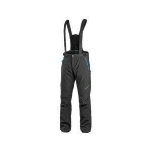CXS TRENTON Pánské zimní softshellové kalhoty černo / modré 52 142000380652