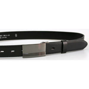 PENNY BELTS 30-020-2PS-60 Pánský kožený opasek černý 90cm