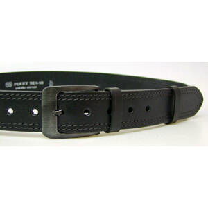 PENNY BELTS 2-2-60 Pánský kožený opasek černý 110cm