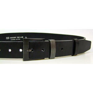 PENNY BELTS 8-60 Pánský kožený opasek černý 90cm