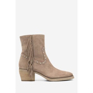 Kotníkové boty SAM EDELMAN H8646L2020 Přírodní kůže (useň) - Semiš