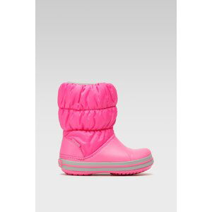 Kozačky Crocs WINTER PUFF BOOT T 14613-6TR Materiál - Croslite,Látka/-Látka