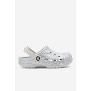 Bazénové pantofle Crocs BAYA GLITTER CLOG K 207015-040