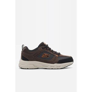 Tenisky Skechers OAK CANYON 51893 CHBK Přírodní kůže (useň)/-Přírodní kůže (useň),Látka/-Látka