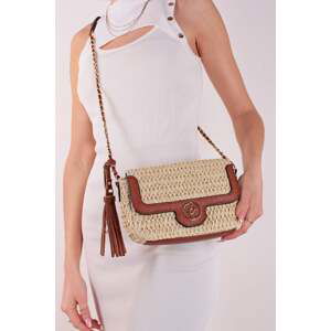 Béžová crossbody kabelka 186088