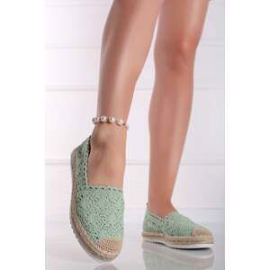 Světle zelené espadrilly Nora