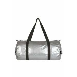 Stříbrná sportovní taška Metallic Matt Silver Weekender