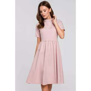 Světle růžové šaty K028