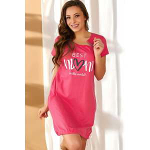 Růžová těhotenská noční košile TCB9900