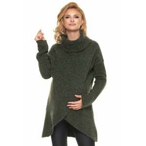 Zelený těhotenský pulovr 30078