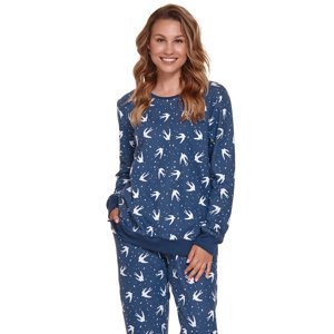 Modrý vzorovaný pyžamový set PM4399