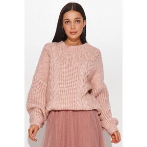 Světle růžový pulovr S84