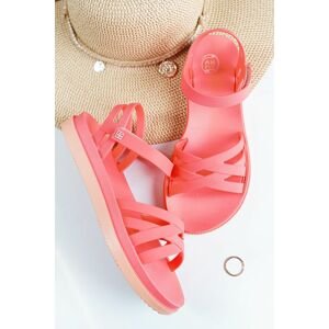 Růžové gumové sandály Abracar Calma