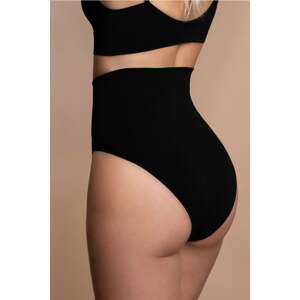 Černé bezešvé kalhotky s vysokým pasem Seamless High Waist Brief