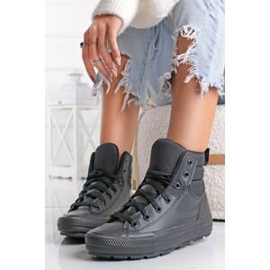 Černé vysoké tenisky Chuck Taylor All Star Berkshire Boot High Top