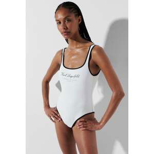 Smetanové celé plavky Hotel Karl Swimsuit