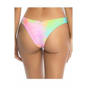 Vícebarevné plavkové kalhotky brazilského střihu Cheeky Brazilian Cut Bikini Splash