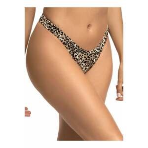 Leopardí plavková tanga High Cut Cheeky Bikini Leopard