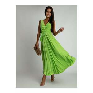 Světle zelené dlouhé šaty Lotte