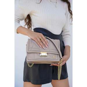 Béžová prošívaná crossbody kabelka 184218