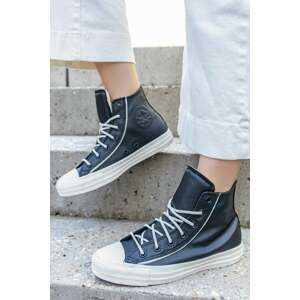 Černé vysoké tenisky Chuck Taylor All Star Luxe Workwear