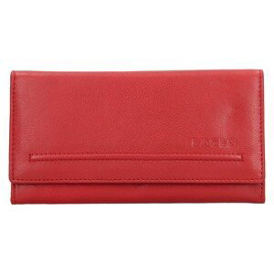 Dámská kožená peněženka Lagen Ludmila - červená