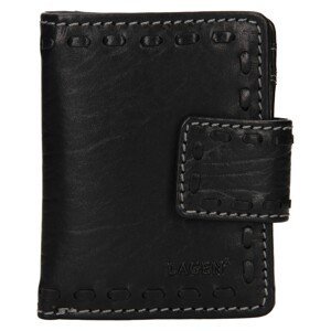 Dámská kožená peněženka Lagen Luren - černá