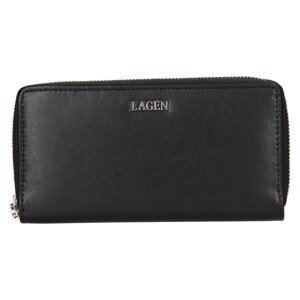 Dámská kožená peněženka Lagen Double - černá