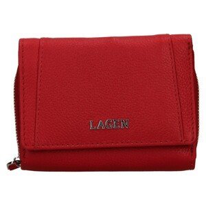 Dámská kožená peněženka Lagen Liana - červená