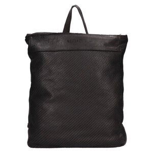 Dámský kožený trendy batoh Mustang Linc - černá