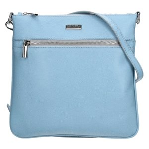 Dámská kožená crossbody kabelka Facebag Paula - modrá