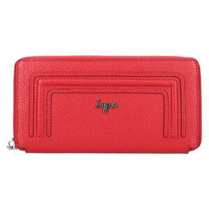 Dámská kožená peněženka Lagen Arzea - červená