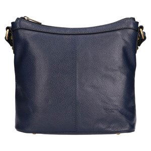 Luxusní kožené dámské crossbody Hexagona 113032 - modrá